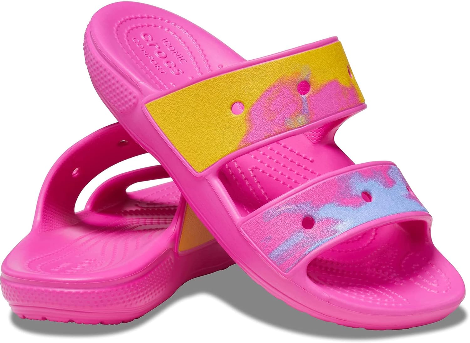 

Сандалии Crocs Unisex Classic для взрослых с двумя ремешками, мультиколор