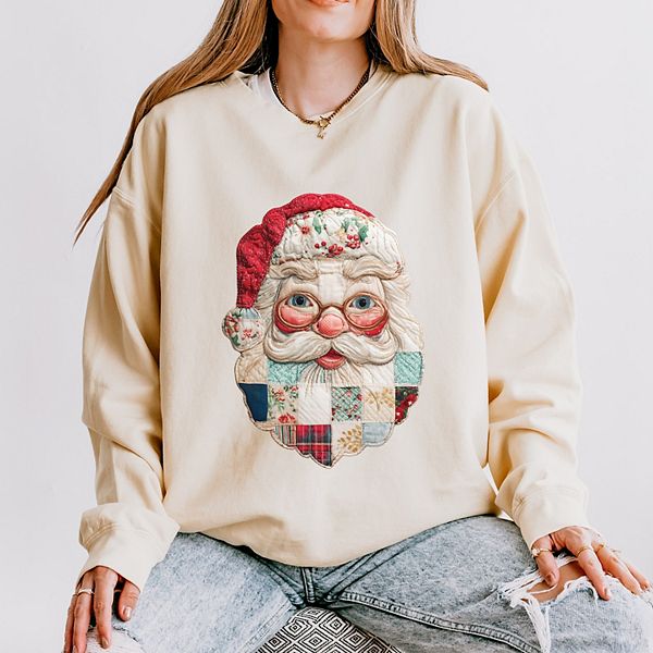 

Свитшот женский легкий garment dyed с принтом в виде лица Санты Simply Sage Market, Ivory, Зеленый, Свитшот женский легкий garment dyed с принтом в виде лица Санты Simply Sage Market, Ivory