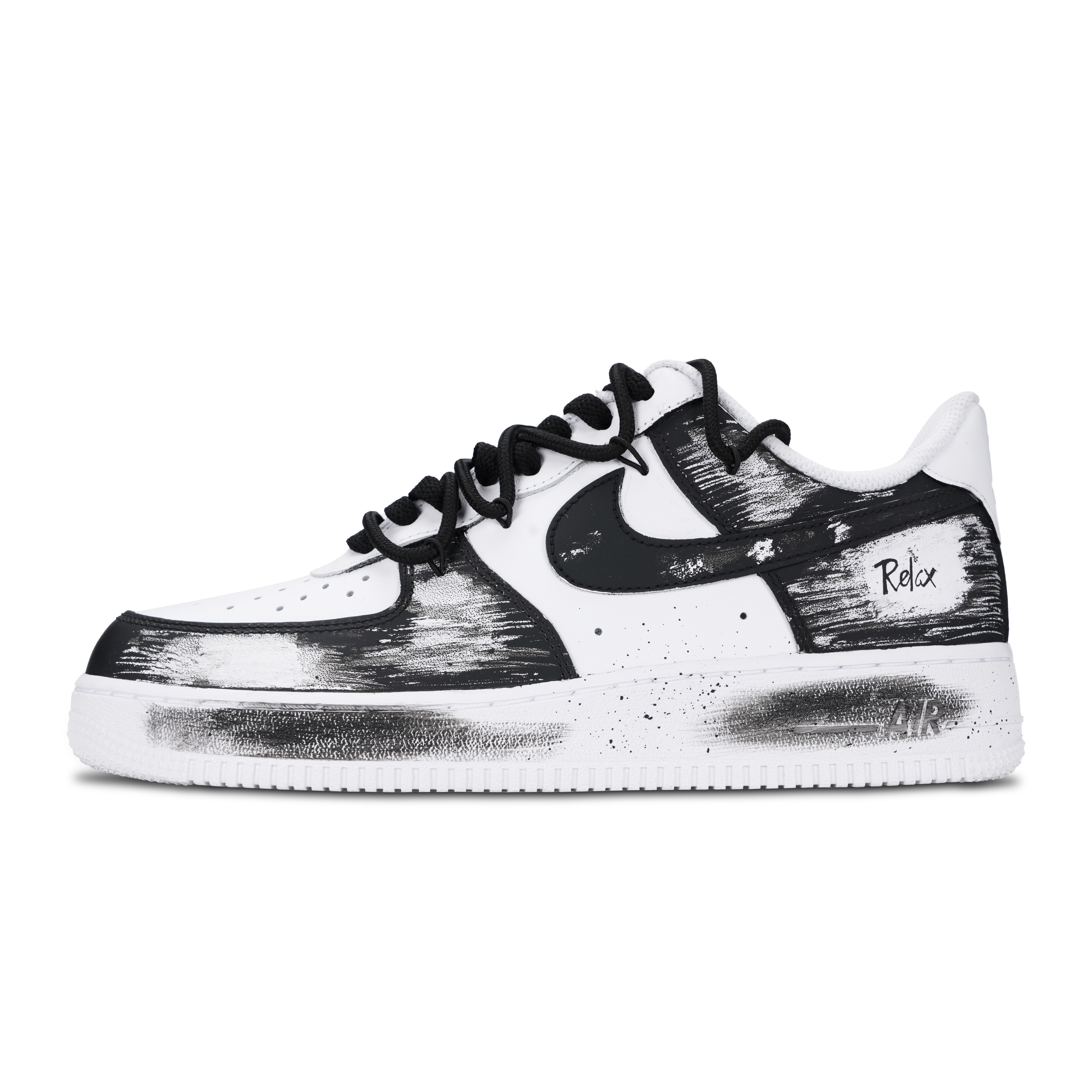 

Nike Кроссовки Air Force 1 с противоскользящим покрытием, износостойкие, низкие, мужские, для скейтбординга, черные, белые