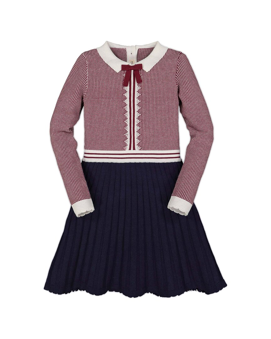 

Хоуп энд Хенри платье-свитер с контрастным воротником HOPE & HENRY, синий