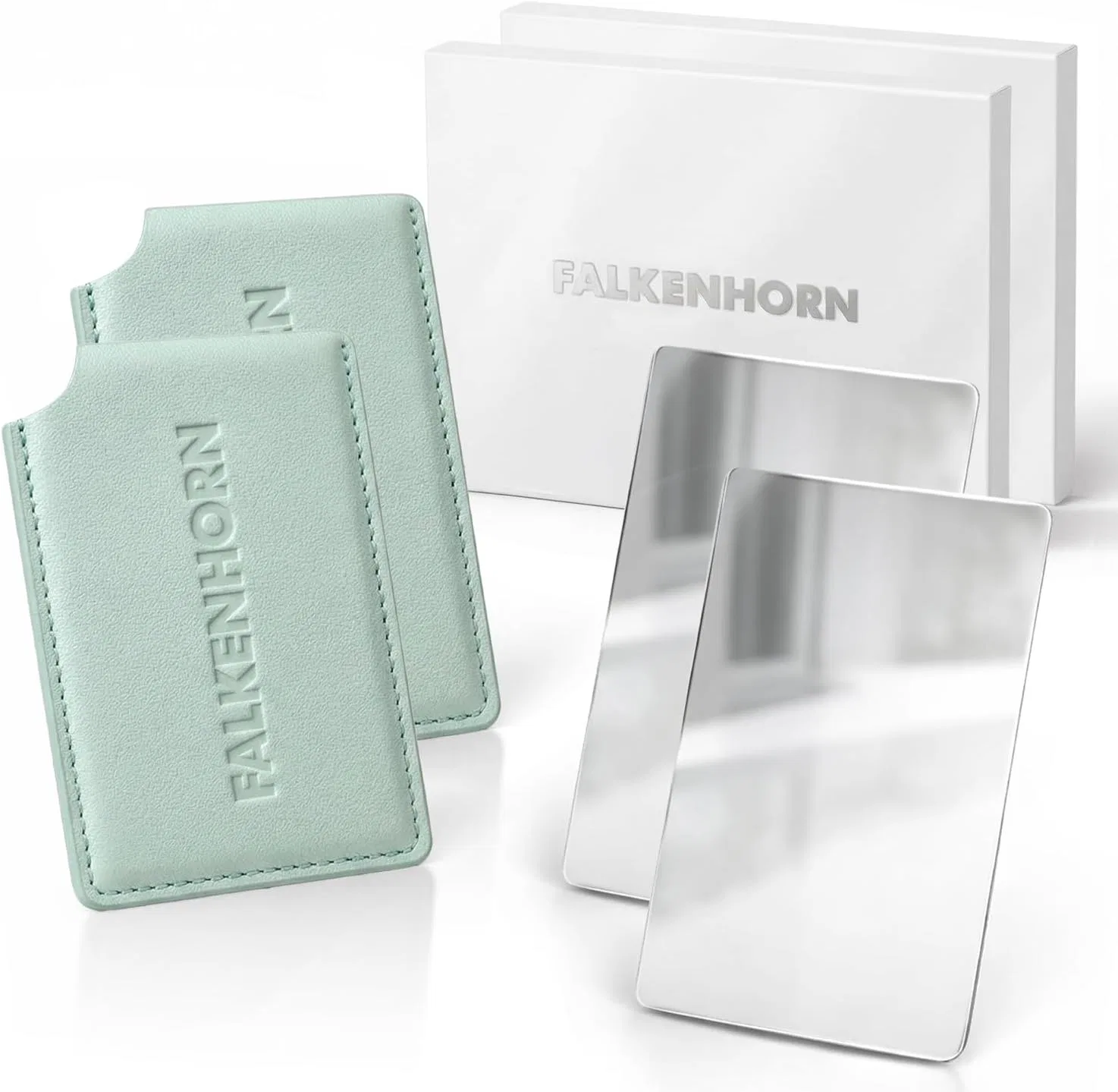 Карманное зеркало «Credit Card» от Falkenhorn Falkenhorn, Lightblue
