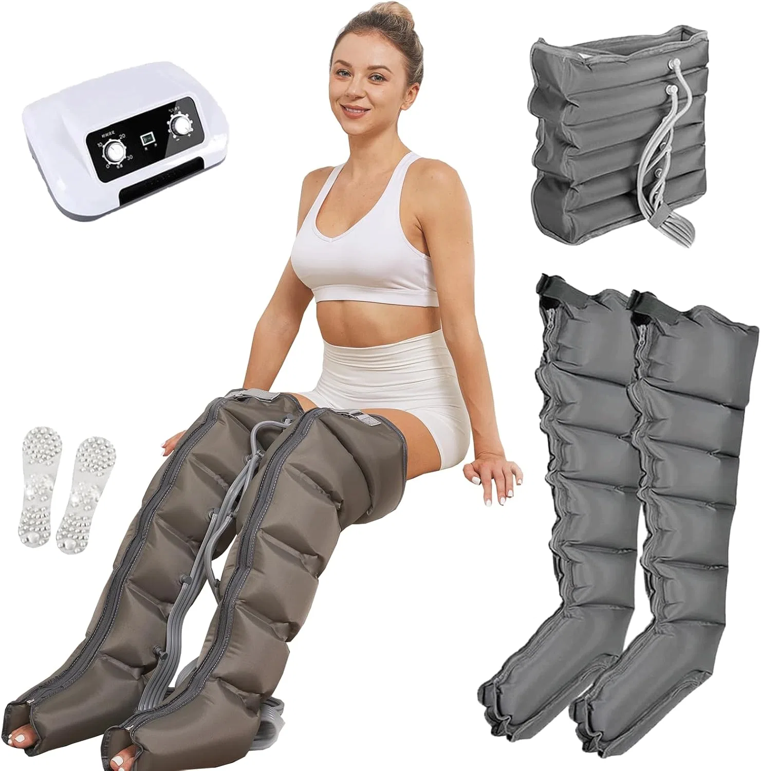 Массажер для ног для лимфодренажа XXL Generic, 2Leg+Waist