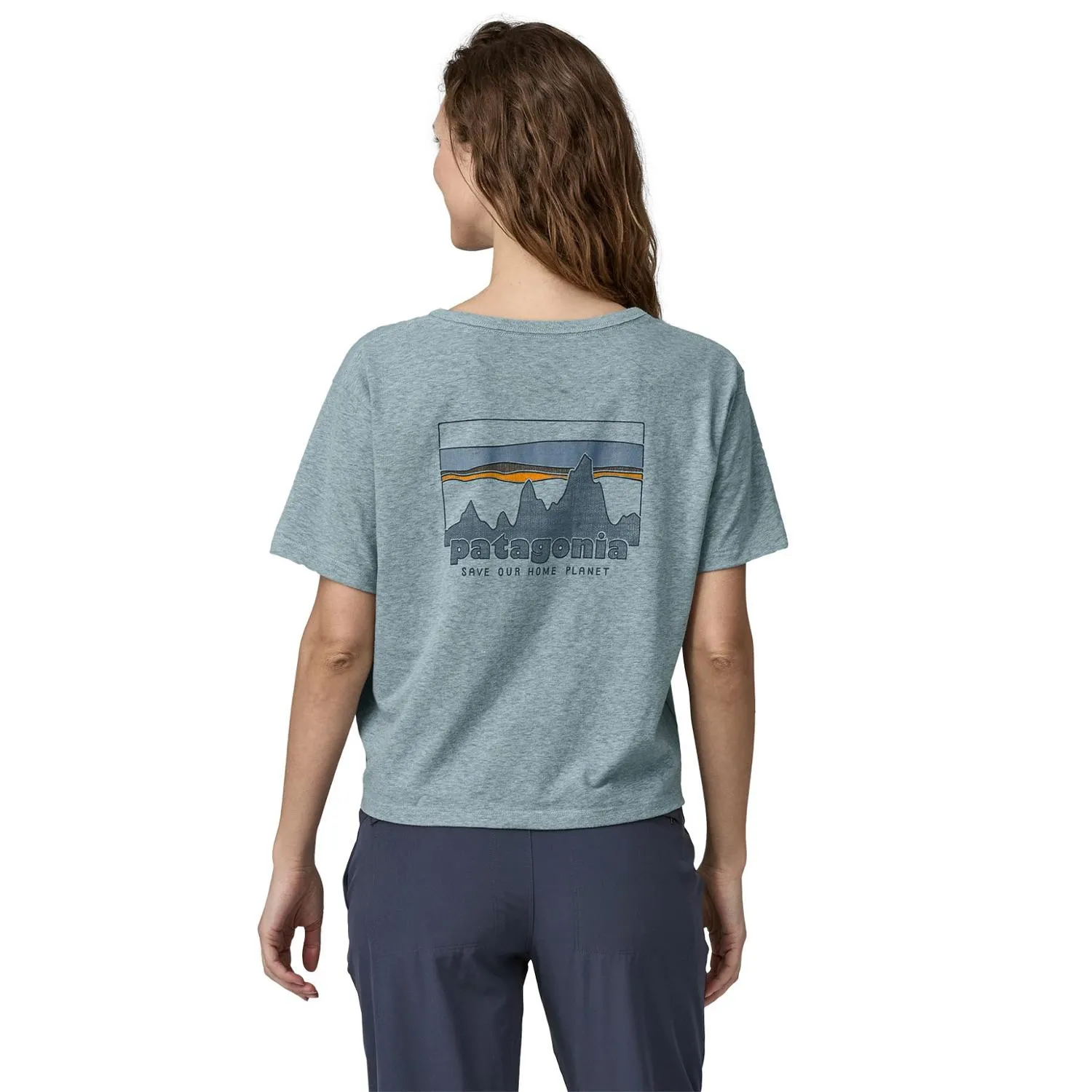 Свободная футболка Skyline '73 Patagonia, Thermal Blue — фото 3