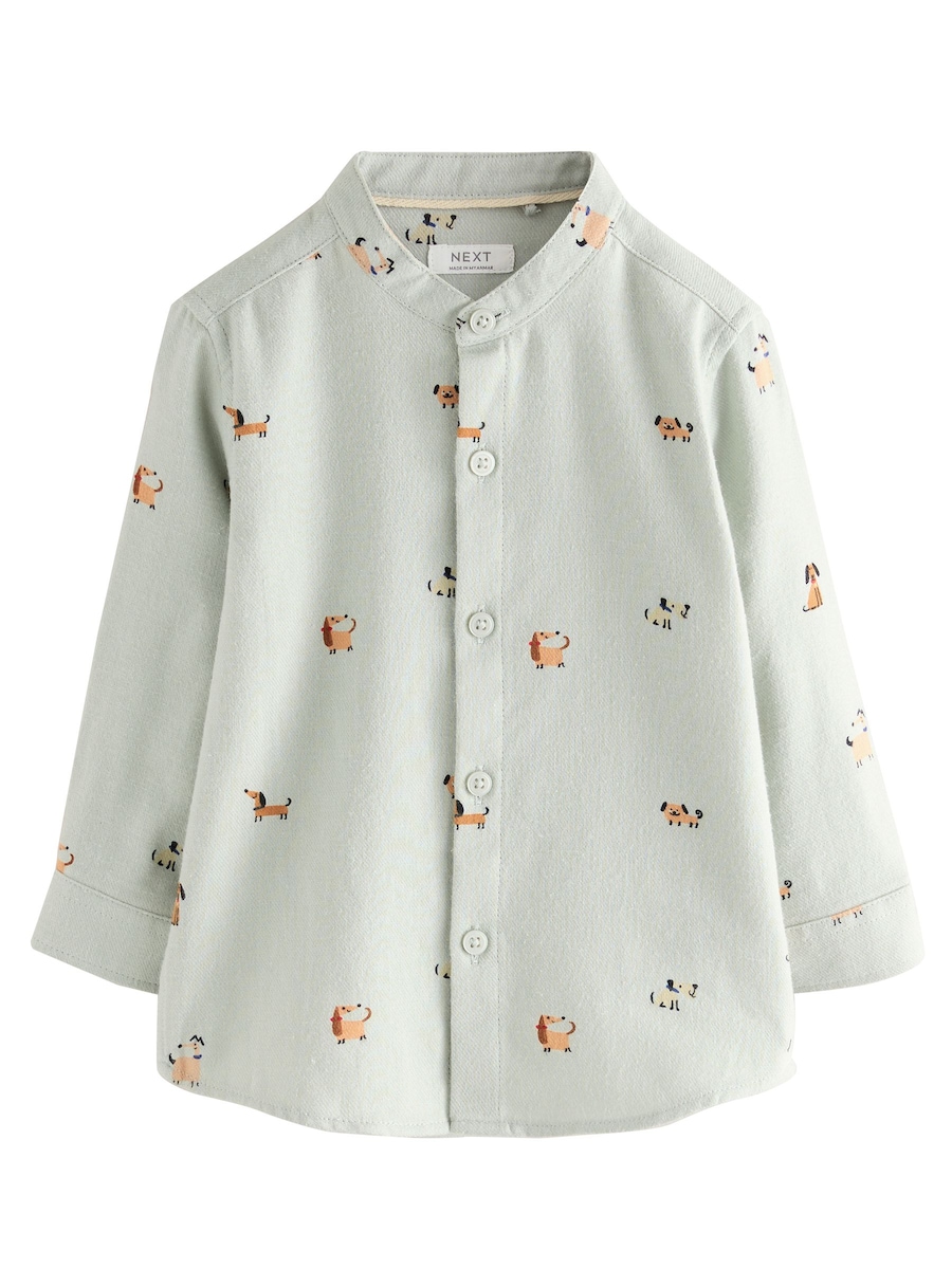 

Рубашка на пуговицах классического кроя Next, мятный