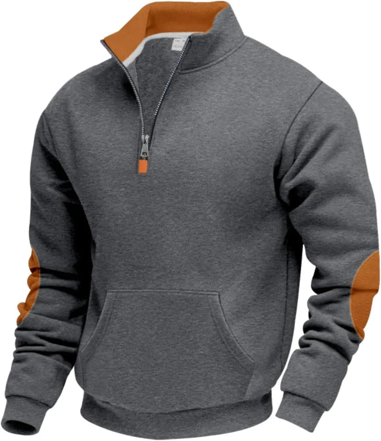 

Мужской свитер-поло с длинным рукавом Slim Fit 1/4 Zip, легкий слой для межсезонья