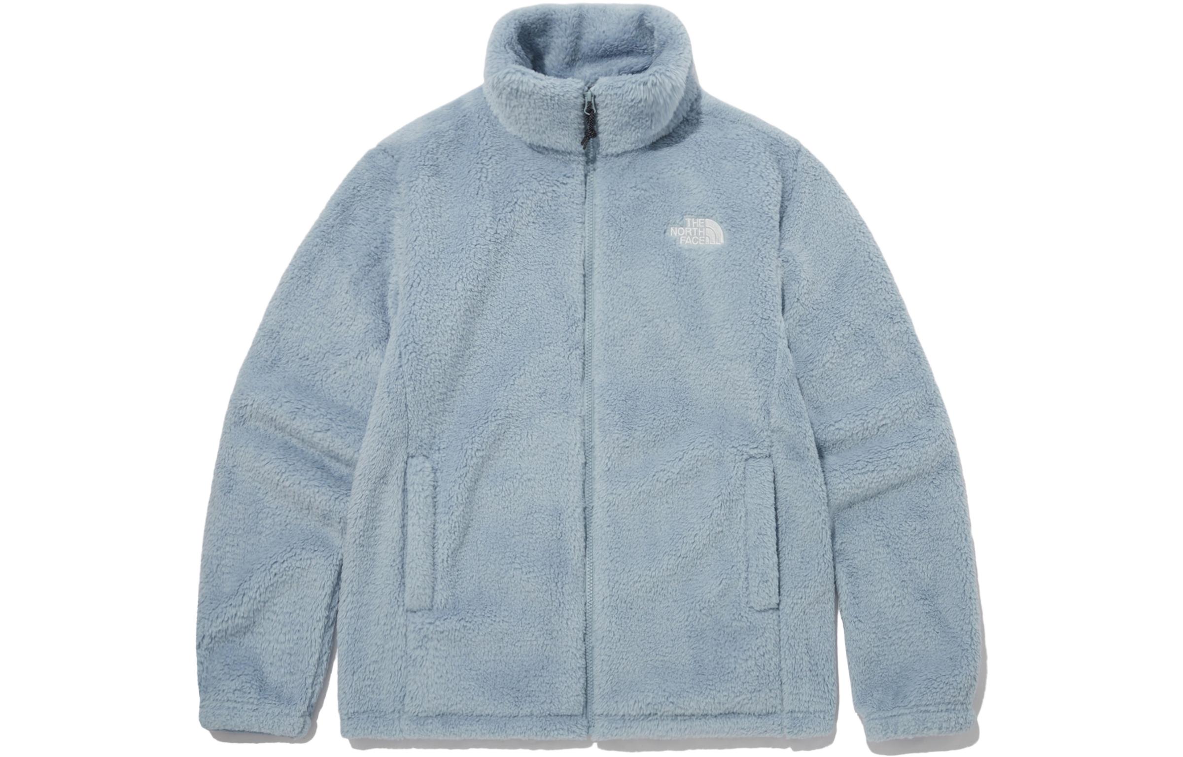 

THE NORTH FACE Уютная флисовая кофта на молнии пудрово-голубого цвета, Haze Blue
