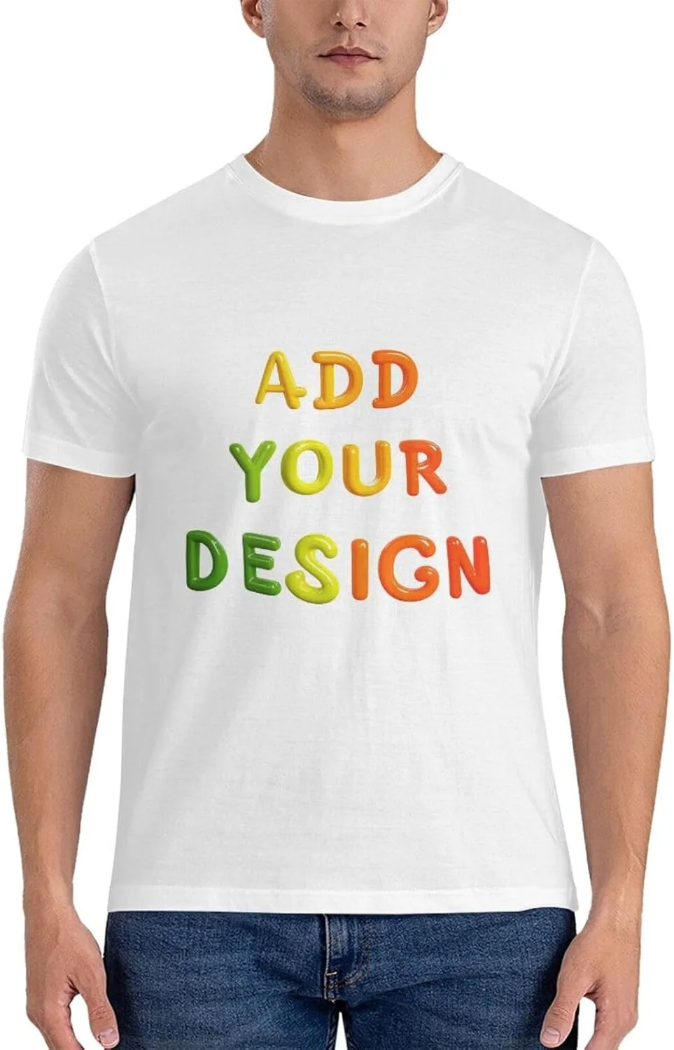 

Футболка Custom для мужчин с логотипом спереди и сзади