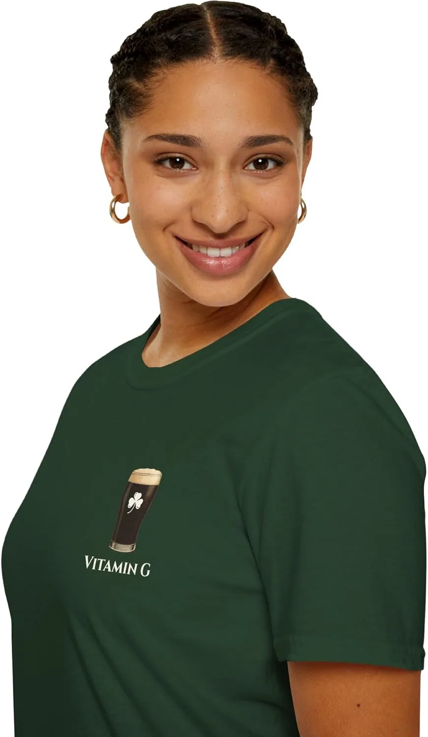 Футболка Vitamin G для любителей пива, забавная футболка для вечеринки в ирландском пабе ко Дню Святого Патрика, счастливая зеленая праздничная футболка — фото 3