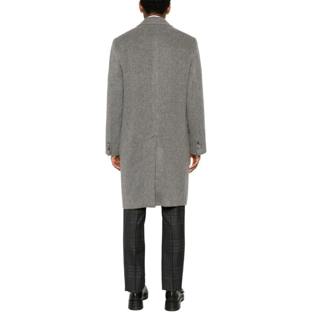 Пальто серо-белое EMPORIO ARMANI — фото 4