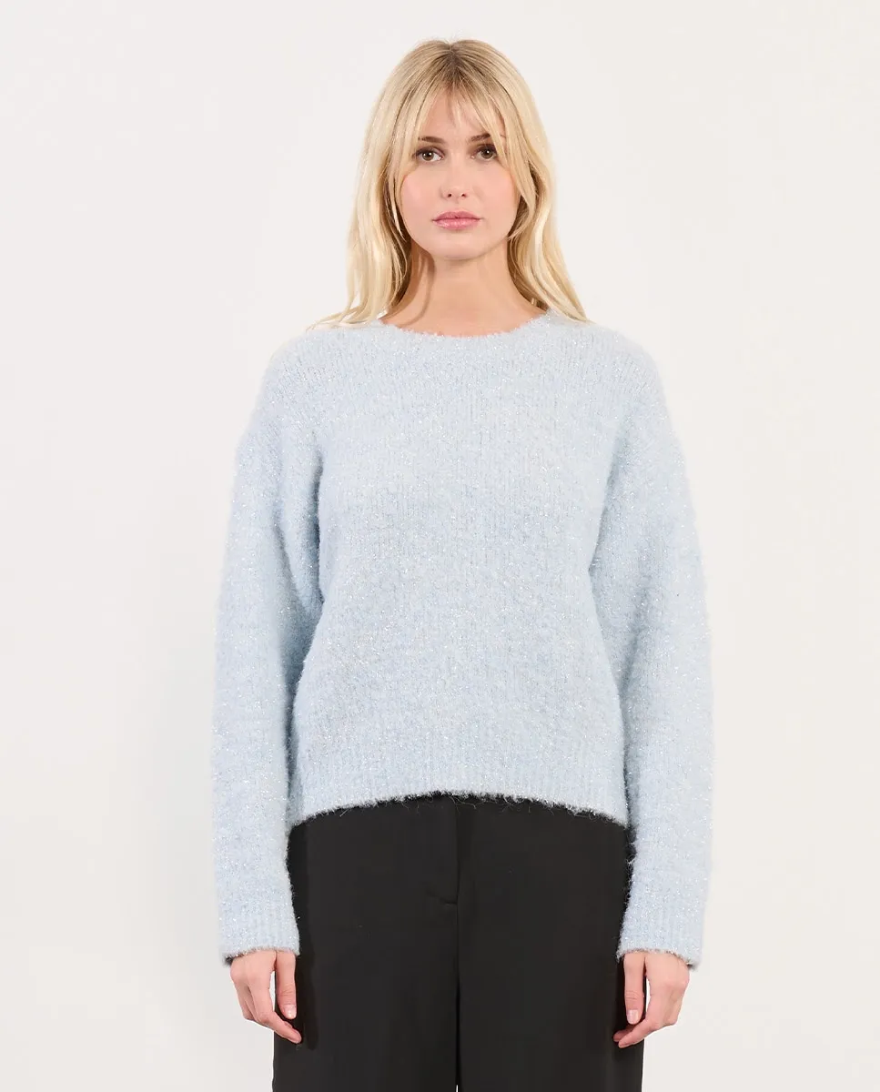 

Женский вязаный джемпер с длинным рукавом Lili Sidonio, светло-голубой