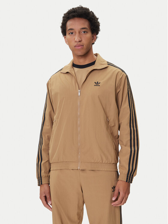 

Свитшот loose fit adicolor Woven Firebird JY1333 Adidas, бежевый