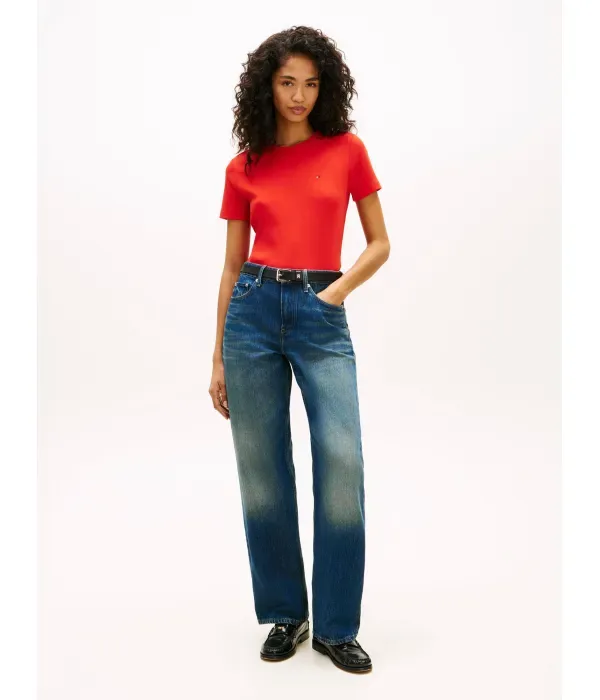 Футболка slim fit Tommy Hilfiger, оранжевый — фото 2