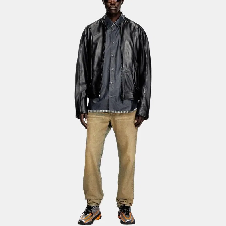 Кожаная куртка Diesel Krixy Black — фото 4