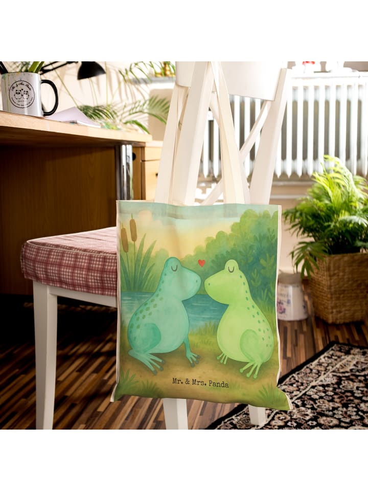 

Mr. & Mrs. Panda Сумка с изображением лягушки, без надписи, белого цвета