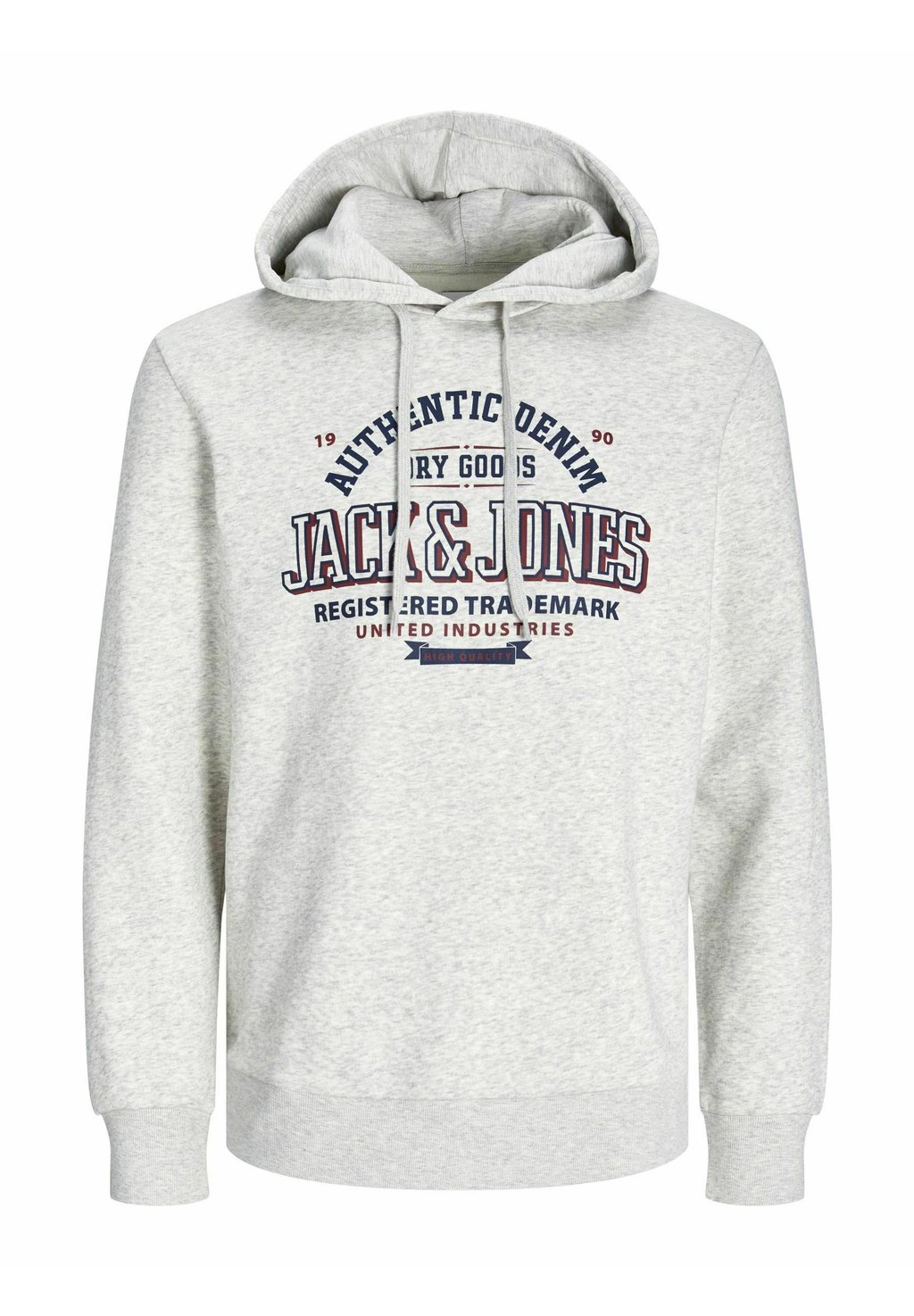 

Толстовка с капюшоном PLUS SIZE LOGO Jack & Jones, кремовый