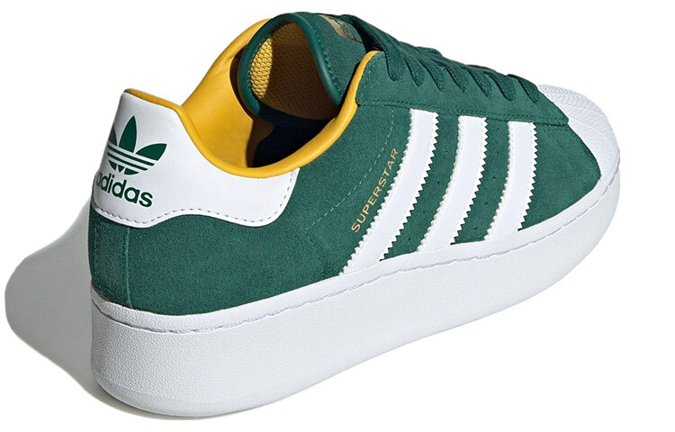 Adidas originals Superstar Обувь для скейтбординга унисекс, White/Green — фото 4