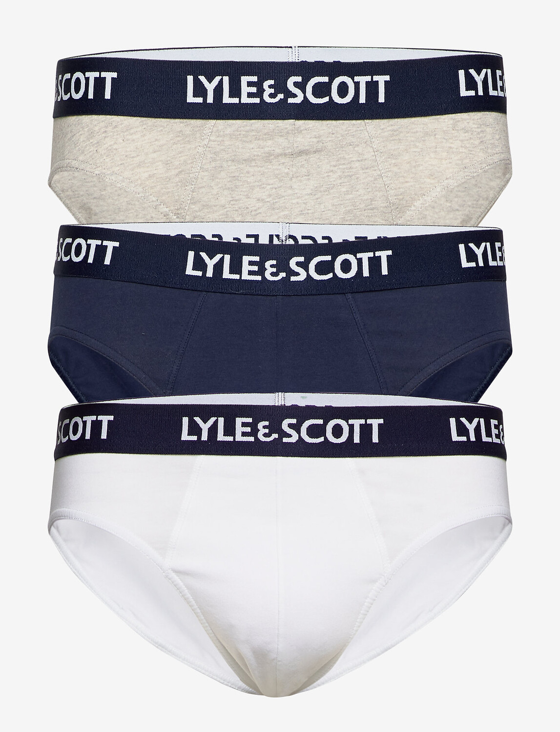 

Трусы мужские Lyle & Scott брифы 3 шт, мультиколор