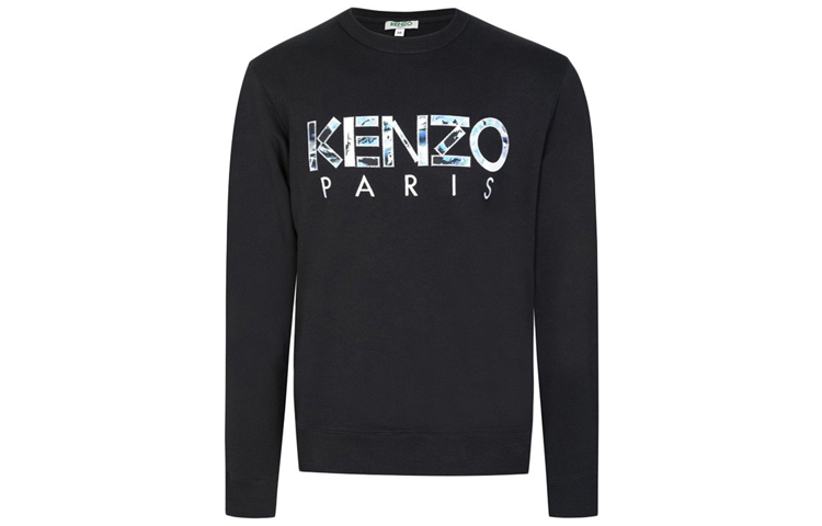 

Толстовка мужская Kenzo, черный / бело-синий