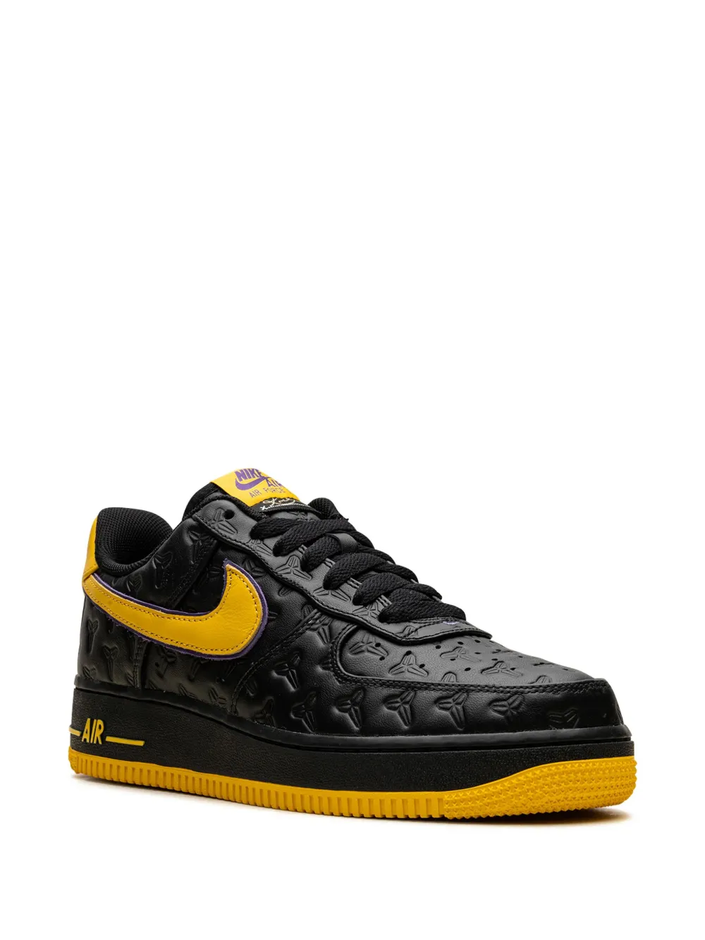 Кроссовки Air Force 1 Lakers Away - Black/Varsity Maize/Varsity Purple из коллаборации с Kobe Bryant Nike, черный — фото 2