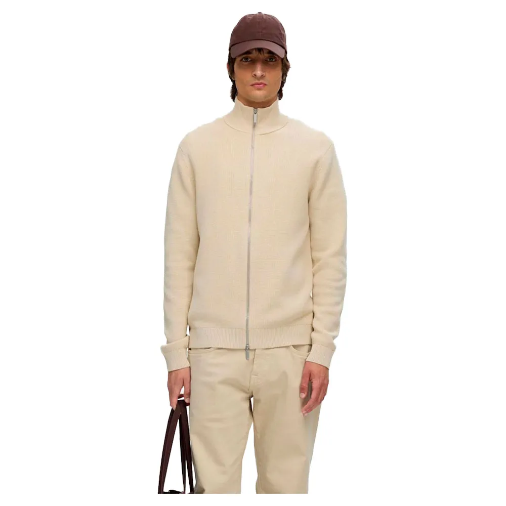 

Свитер Selected Dane full zip, бежевый