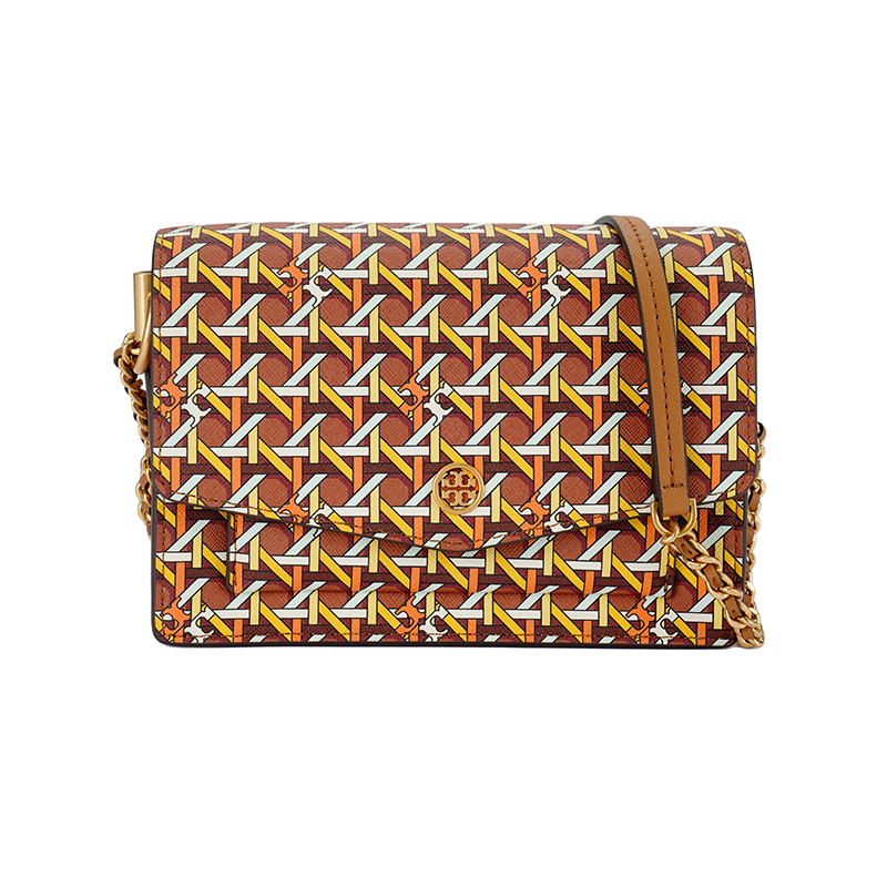

Робинсон Мини Сумка Через Плечо из Коровьей Кожи Женская Коричневая TORY BURCH