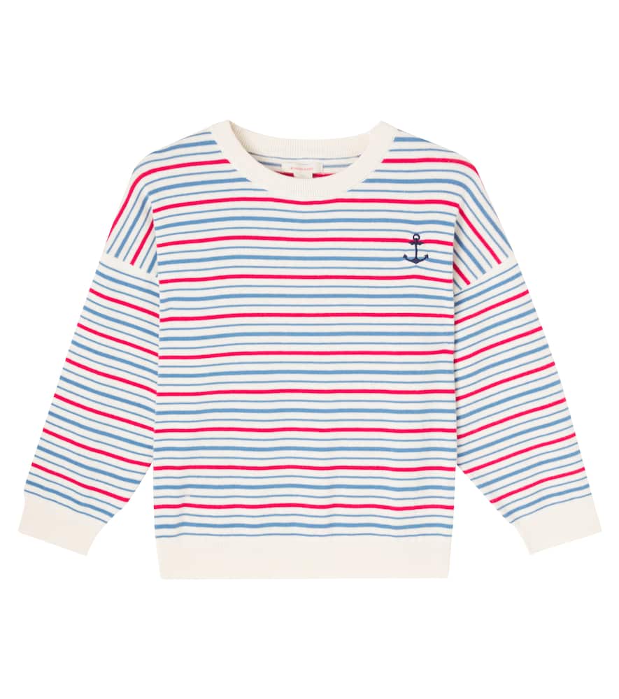 

Полосатый хлопковый худи Mani Konges Sløjd, Antique Stripe