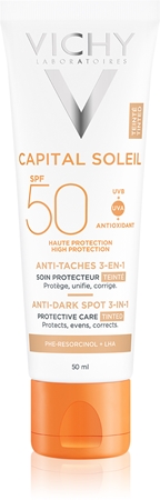 

Тонизирующее средство против пигментных пятен 3в1 spf 50 Vichy Capital Soleil, Tinted 50 ml