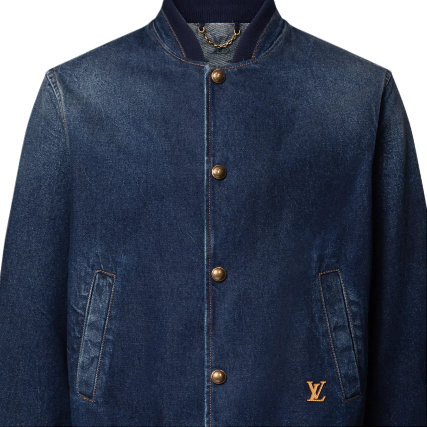 Джинсовая куртка мужская SS26 LOUIS VUITTON, Indigo — фото 3