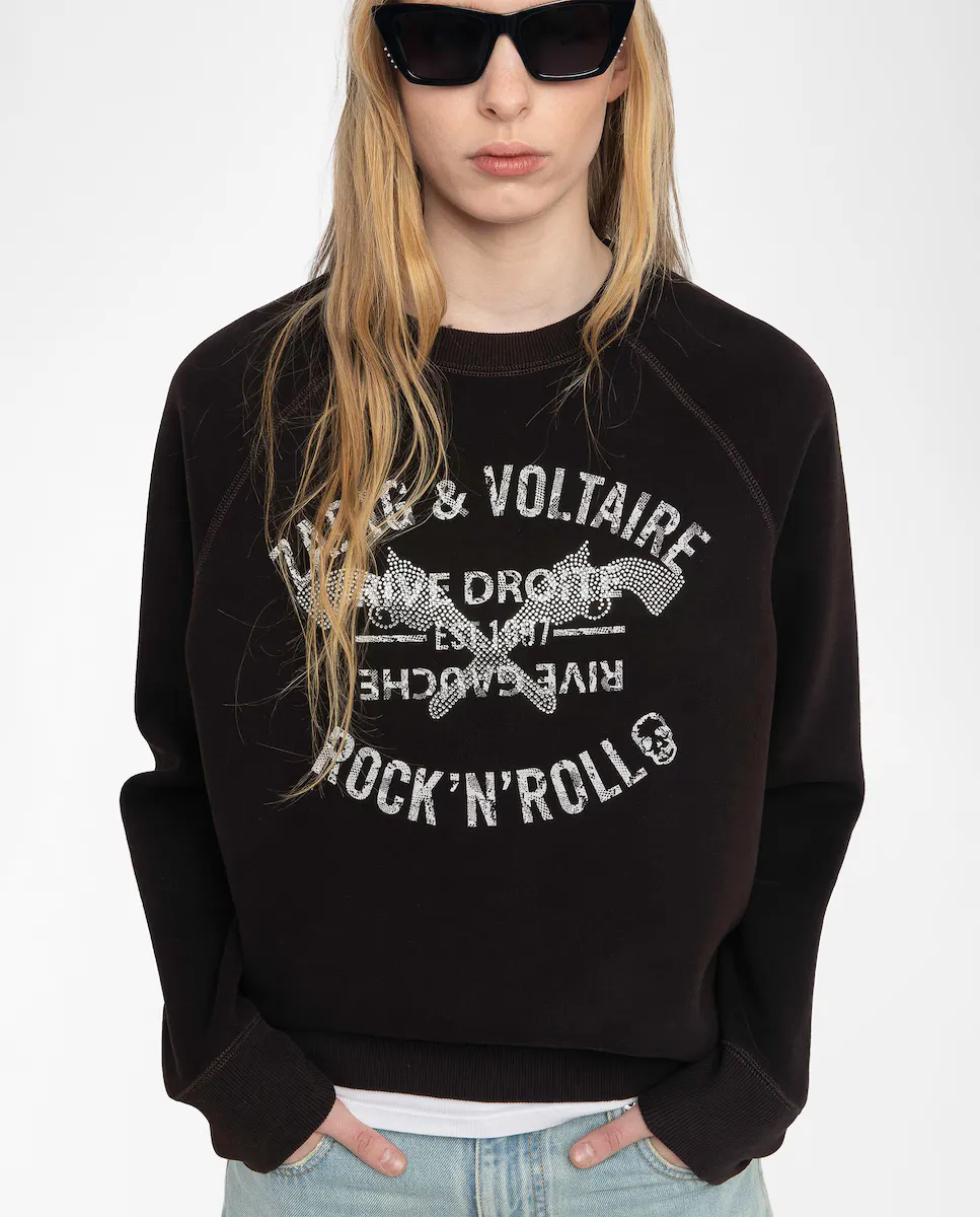 

Женская худи Upper с принтом на груди Zadig & Voltaire, коричневый