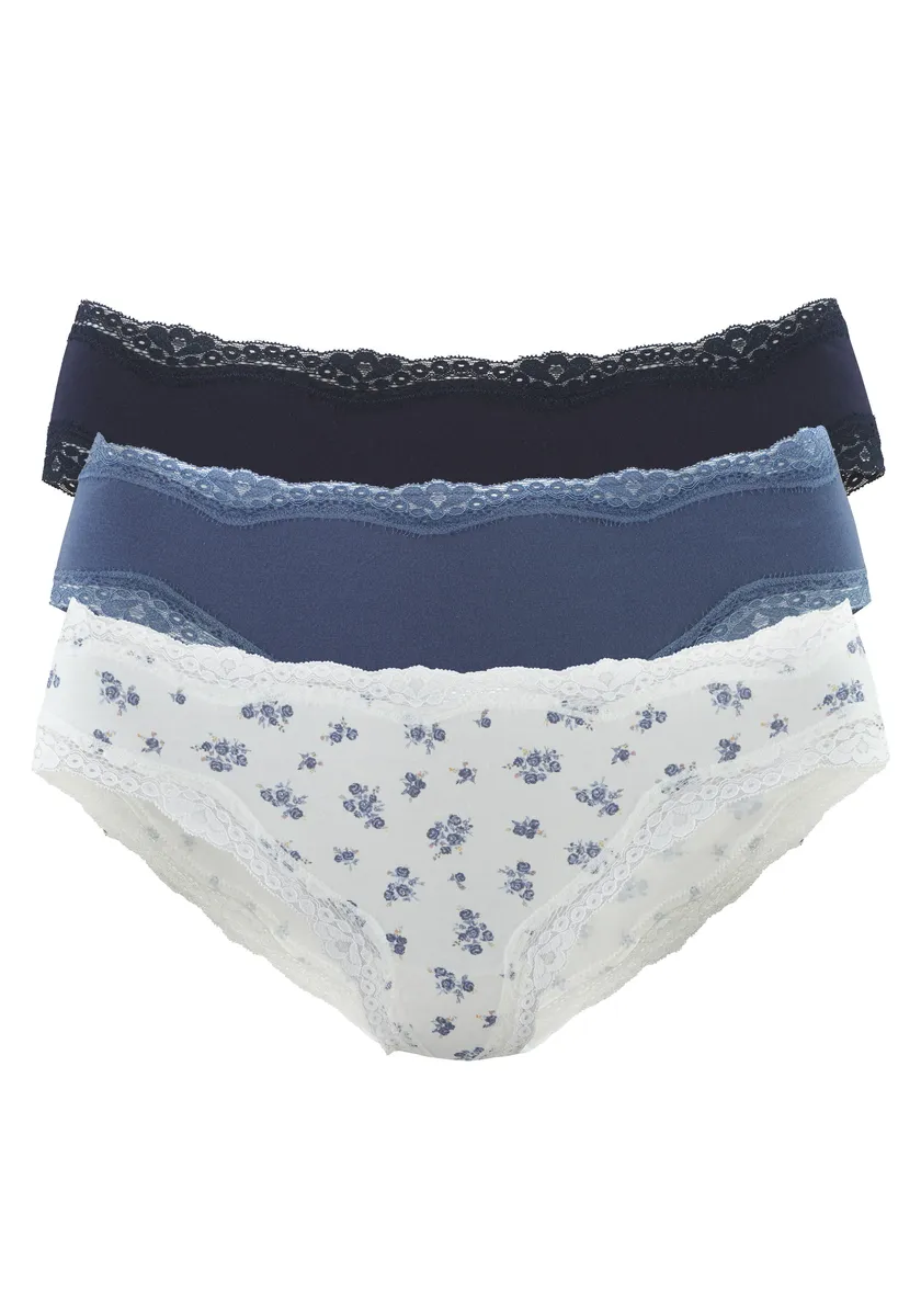

Трусы Vivance Jazz Pants (3 шт.) из эластичного хлопка, синий