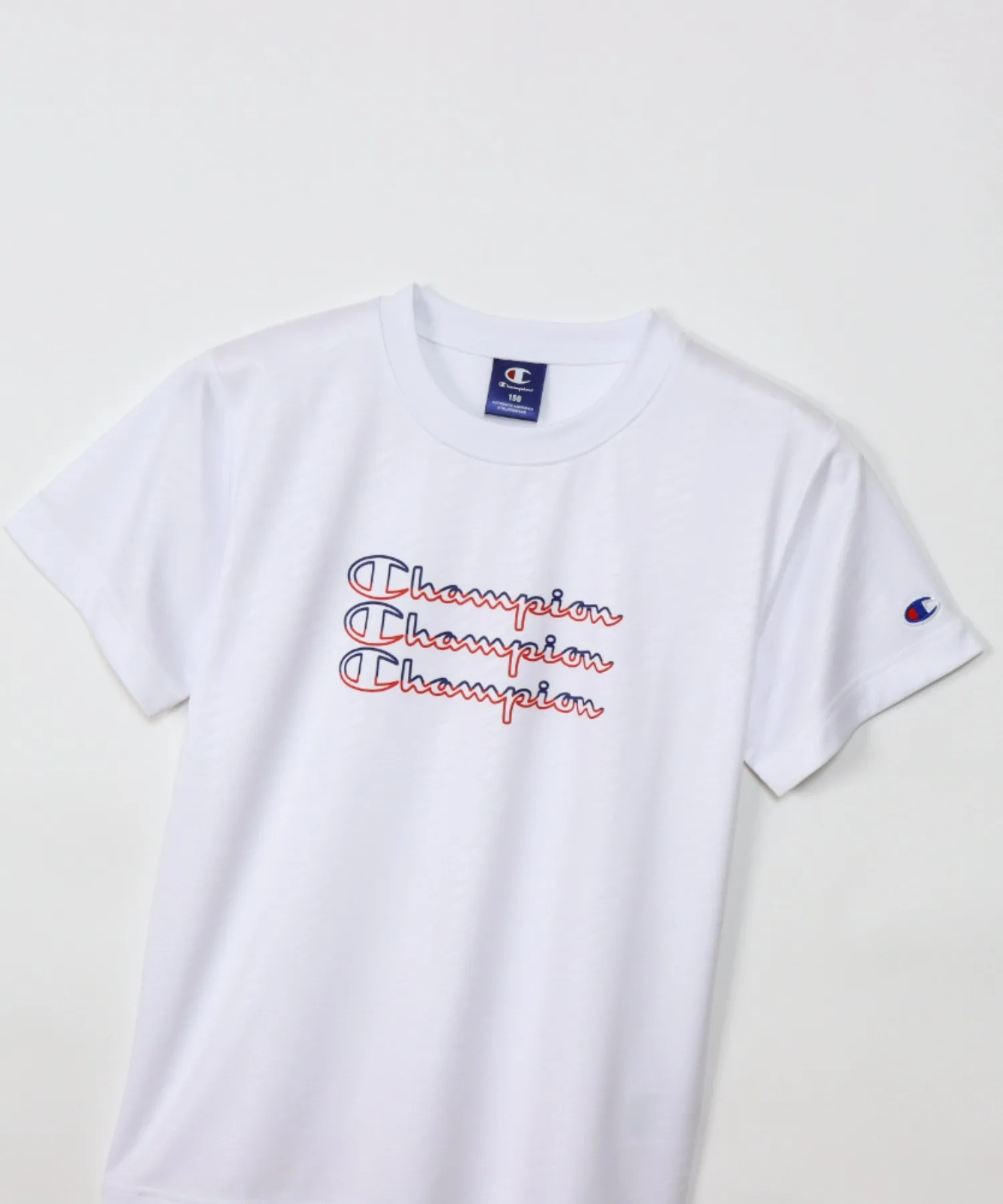 Детская футболка Champion SHORT SLEEVE T-SHIRT с быстрой сушкой чёрная — фото 3