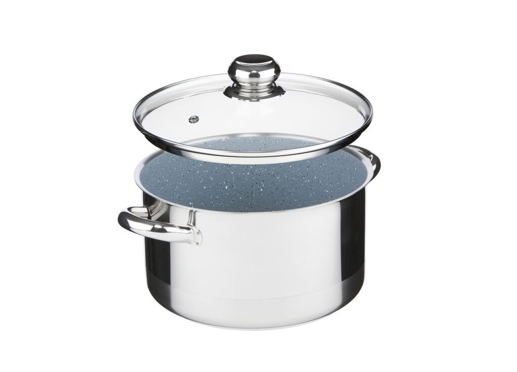 

Ceramax Pro Standard с крышкой, диаметр 22 см, объем 4,5 л, керамическая поверхность серого гранита KOLIMAX