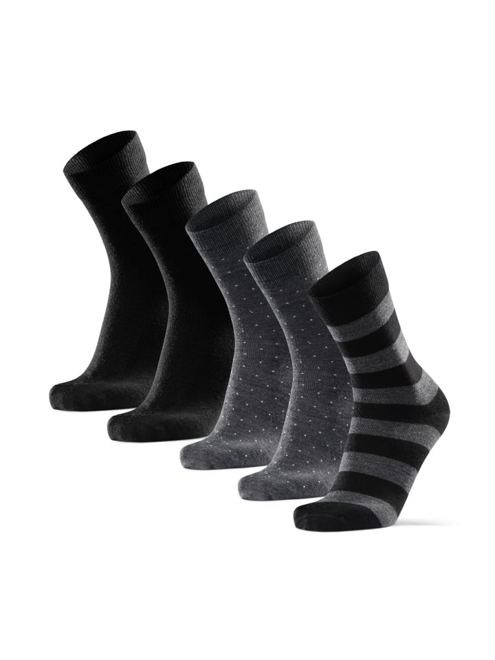 

Носки DANISH ENDURANCE, цвет black/grey dots/grey stripes