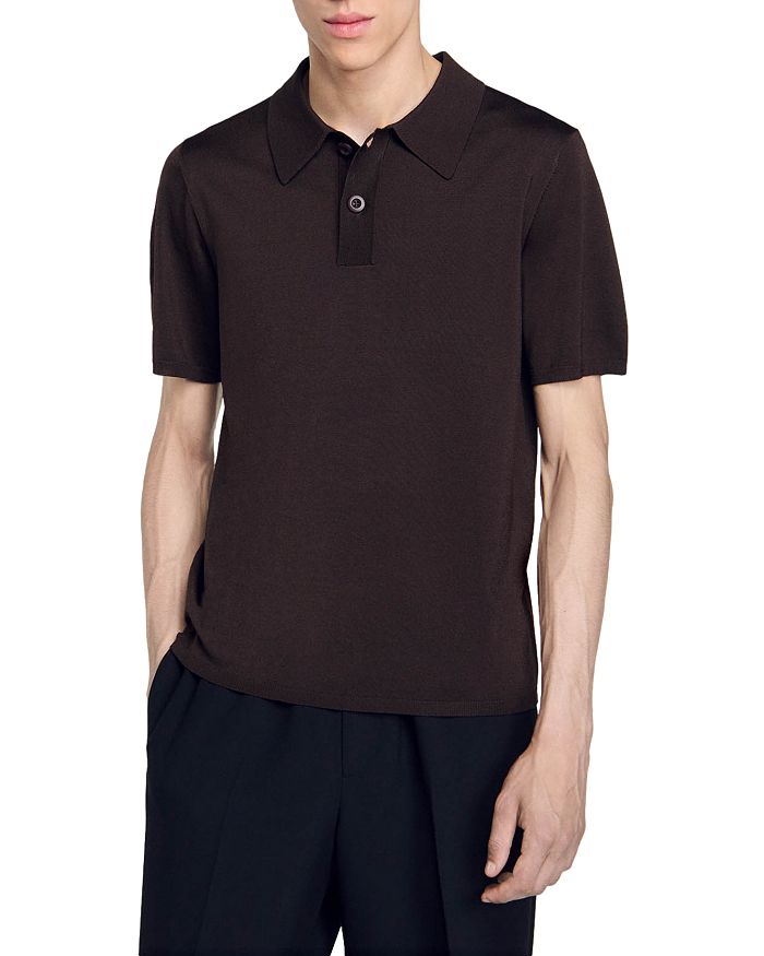 

Pablo Slim Fit трикотажная рубашка поло Sandro, коричневый