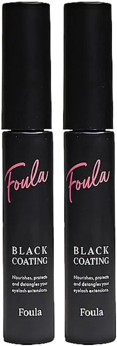 Тушь для ресниц Black Coating Mascara, набор 2 шт., гелевая, водостойкая, прозрачная