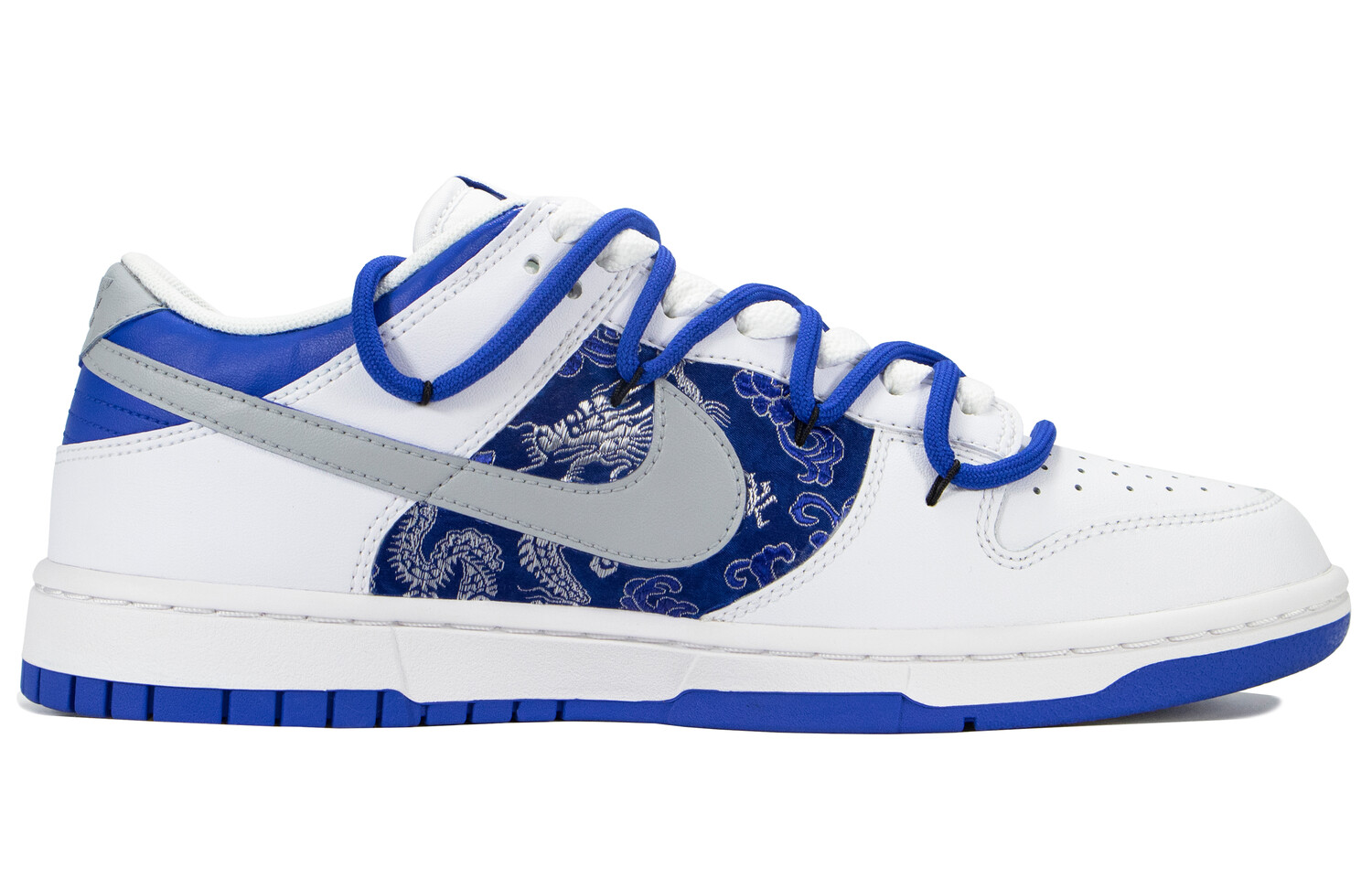 

Кроссовки Nike Dunk Skateboard Shoes Men Low-Top White Blue, Синий, Кроссовки Nike Dunk Skateboard Shoes Men Low-Top White Blue