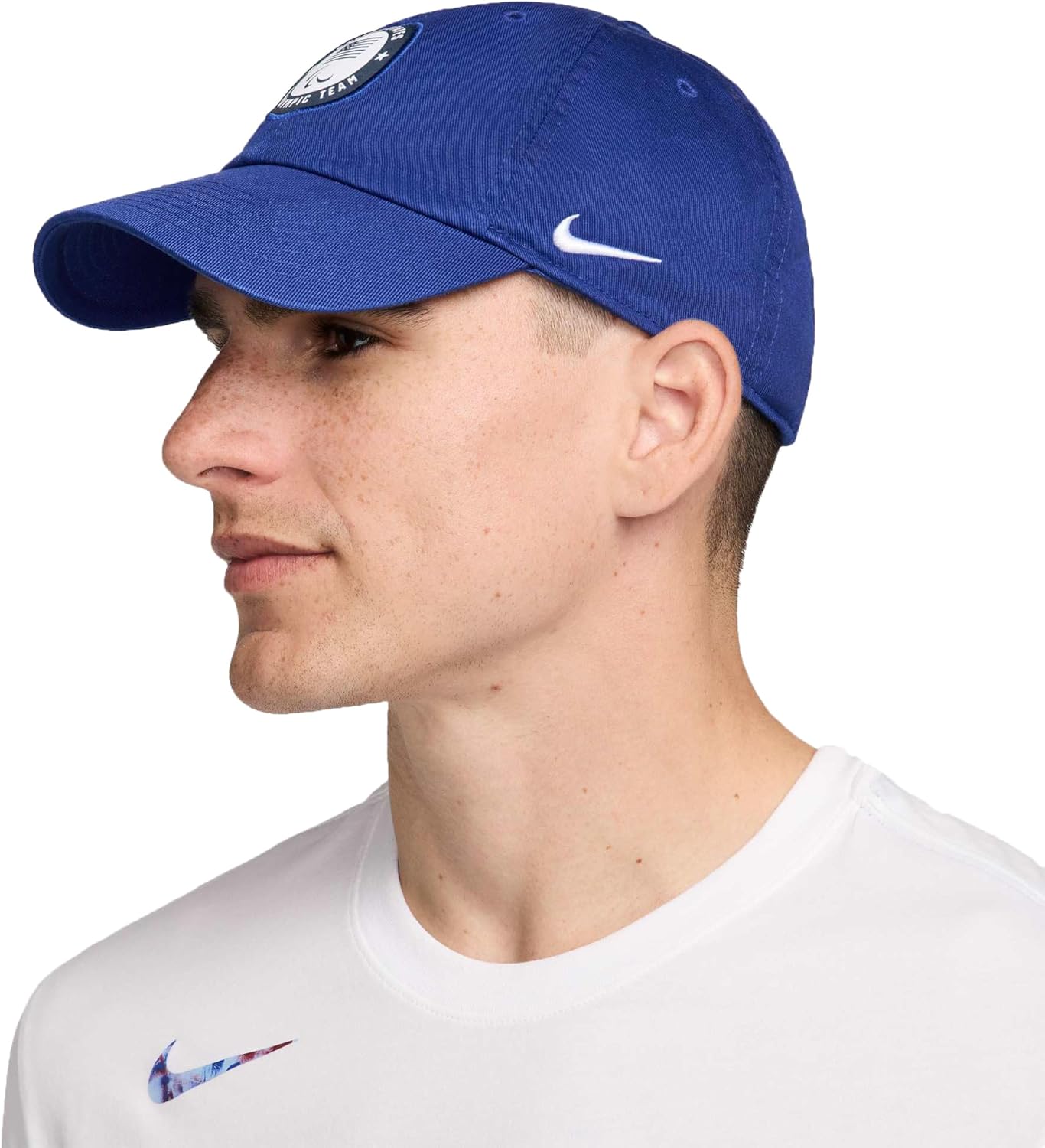 

Кепка-ушанка Nike Sportswear USA Paralympic Team Club Unstructured, Old Royal/White