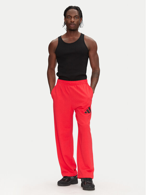 Свободные спортивные штаны Essentials JF3601 Adidas, красный — фото 2