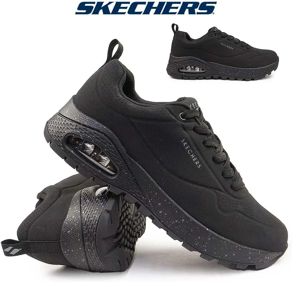 Мужские водонепроницаемые кроссовки Skechers UNO Rugged 183048 BBK, черные — фото 2
