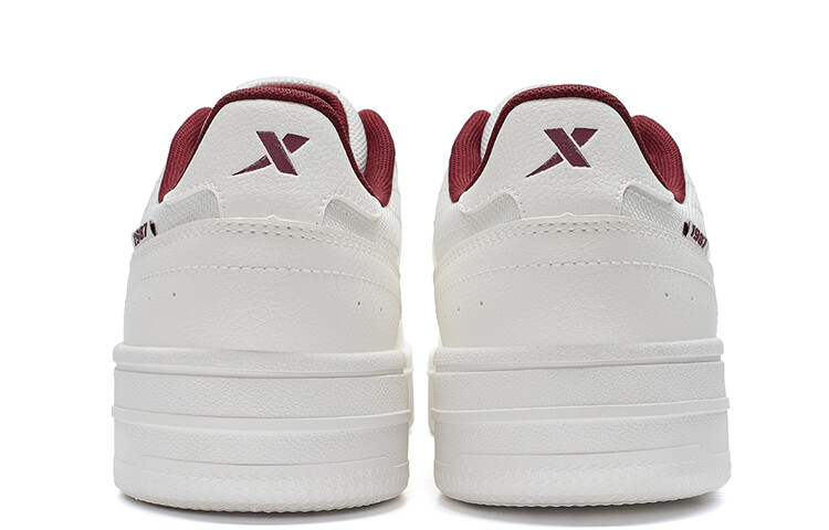 Кроссовки XTEP Skateboarding Shoes Men Low-top Sail White/Team Red, белый — фото 4