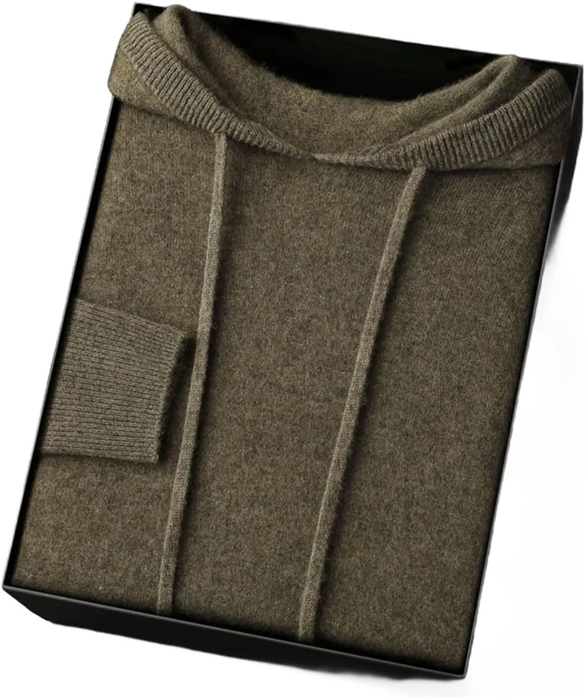 

Мужской свитшот с капюшоном из 100% кашемира