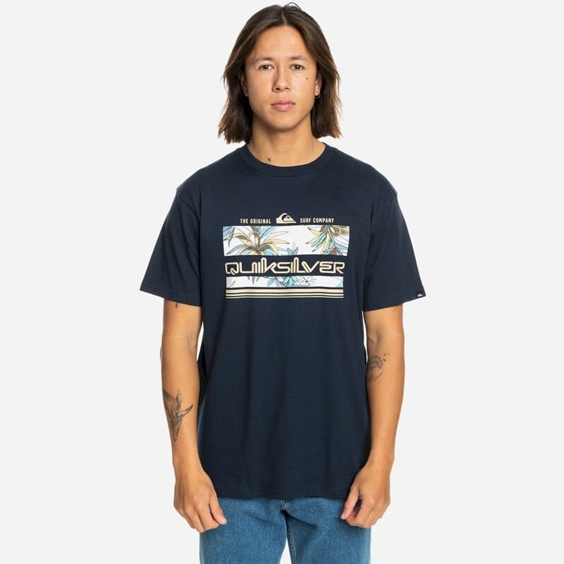 

Мужская футболка тропическая радуга Quiksilver, синий