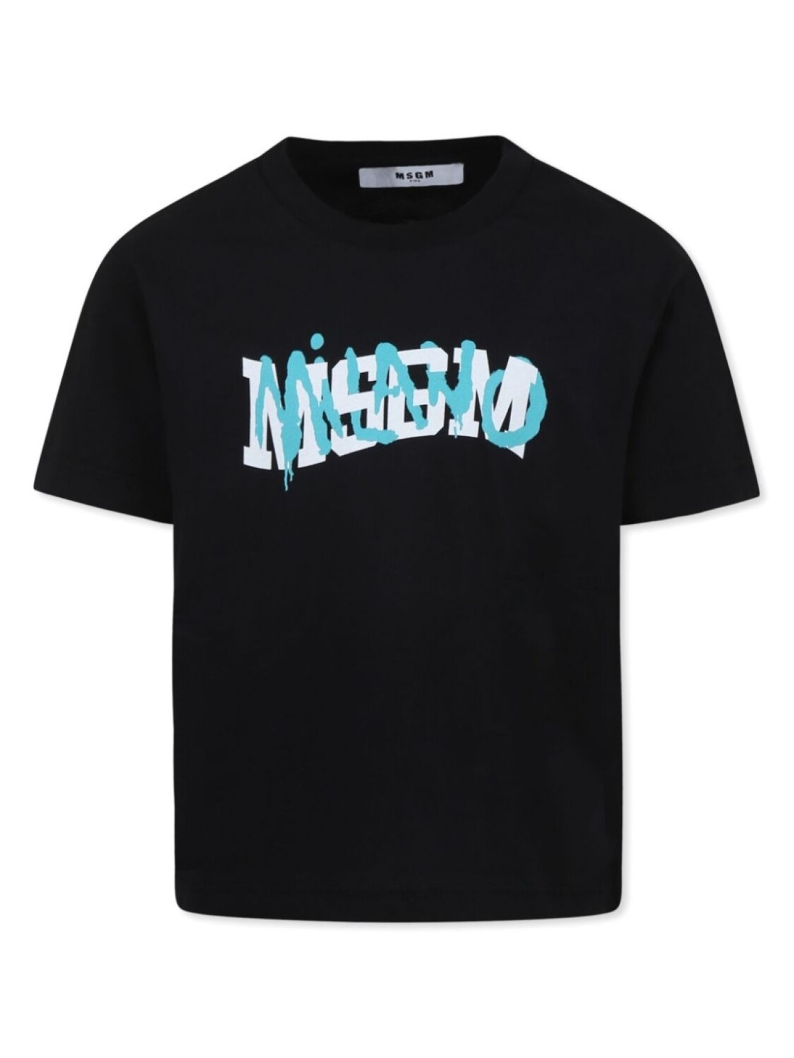

MSGM Kids футболка с логотипом, черный