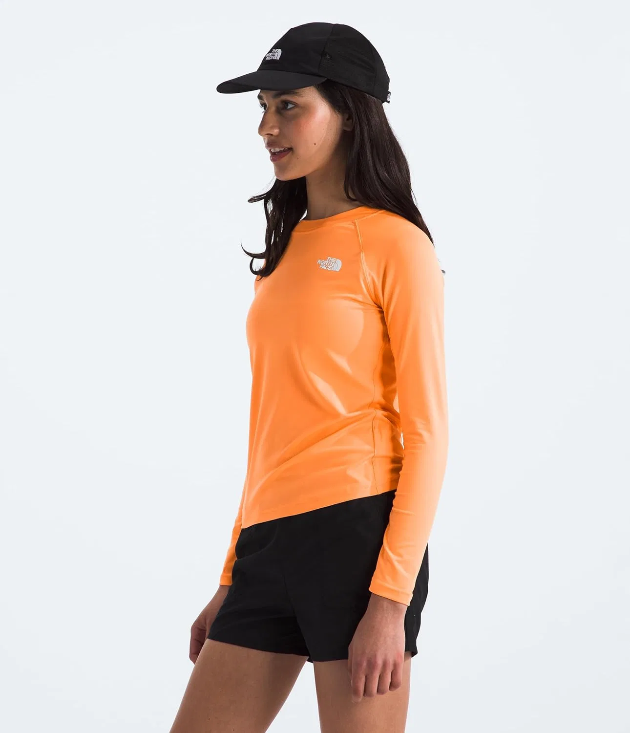 Футболка с длинным рукавом The North Face Kids, цвет Bright Cantaloupe — фото 3