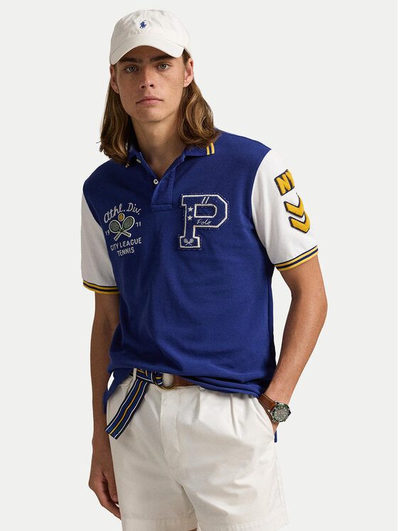 

Рубашка поло классического кроя 710964978001 Polo Ralph Lauren, синий