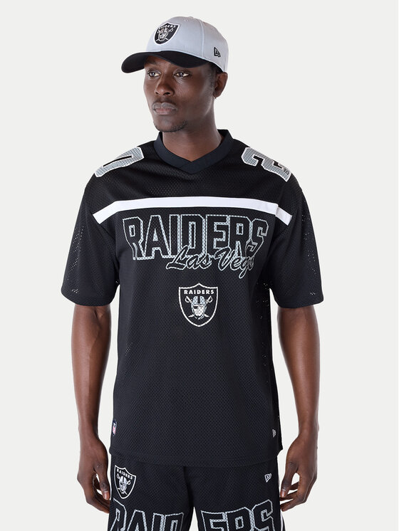 

Футболка обычного кроя NFL Las Vegas Raiders Mesh Graphic Jersey 60596386 New Era, черный