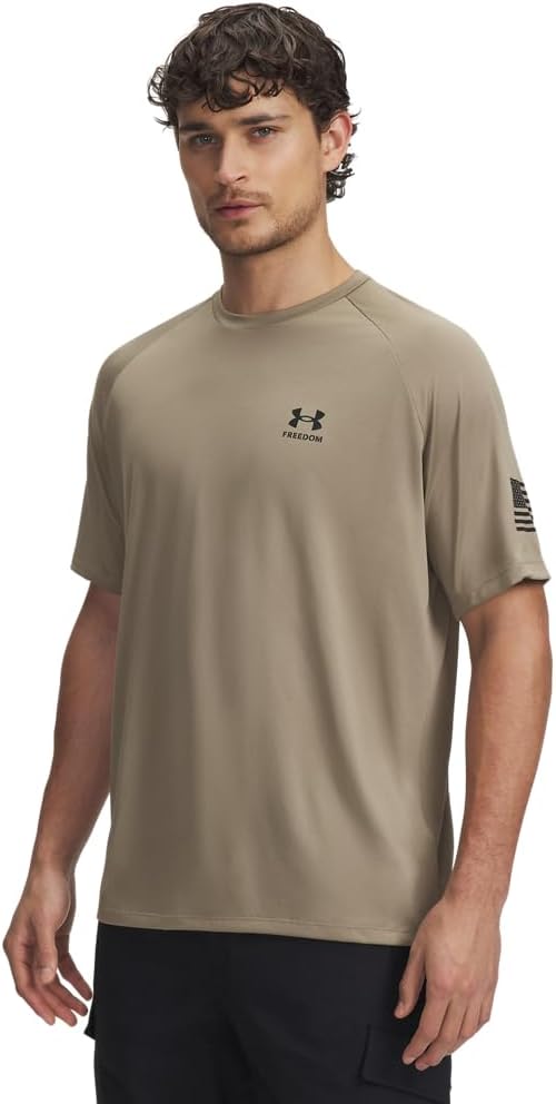 

Футболка с коротким рукавом Freedom Tech от Under Armour Mens, (499) Federal Tan/Black, Черный, Футболка с коротким рукавом Freedom Tech от Under Armour Mens, (499) Federal Tan/Black