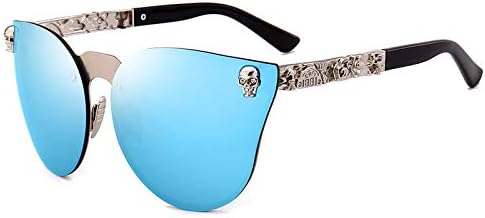 

Винтажные солнцезащитные очки для женщин и мужчин, металлический череп, розовое золото, стильные солнцезащитные очки для женщин с защитой от УФ-излучения UV400 MTZJH, 4