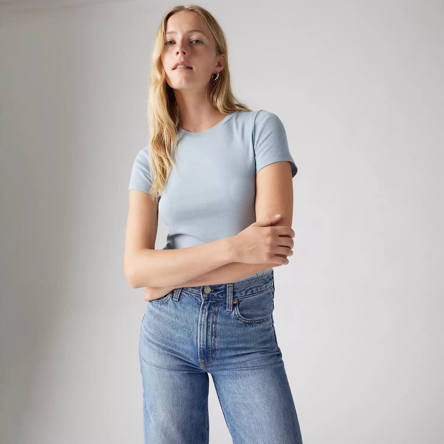 

Футболка Essential с коротким рукавом Levi's, цвет Dusty Blue
