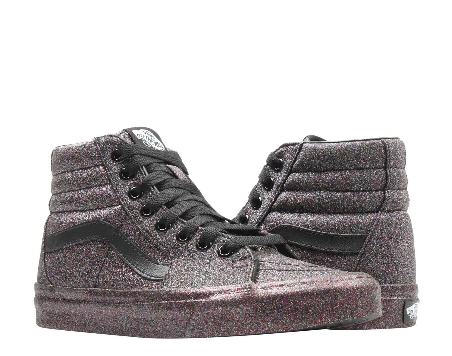 

Vans Sk8-Hi Rainbow Glitter Black/Black Классические кроссовки хай-топ